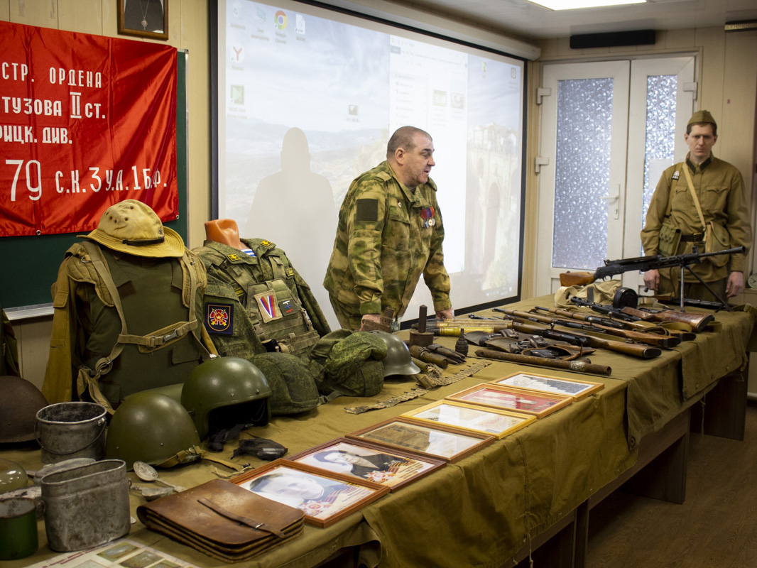 В Воронеже состоялся урок мужества в храме пророка Самуила.