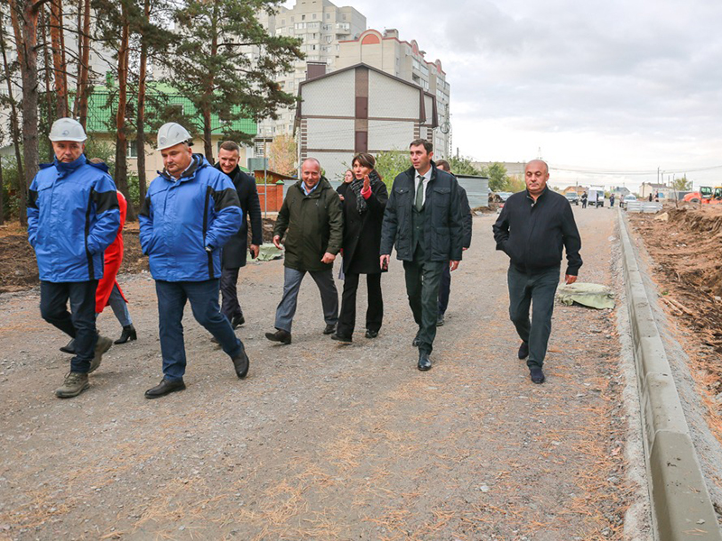 Глава Воронежа Сергей Петрин оценил ход строительства дублера Московского проспекта.