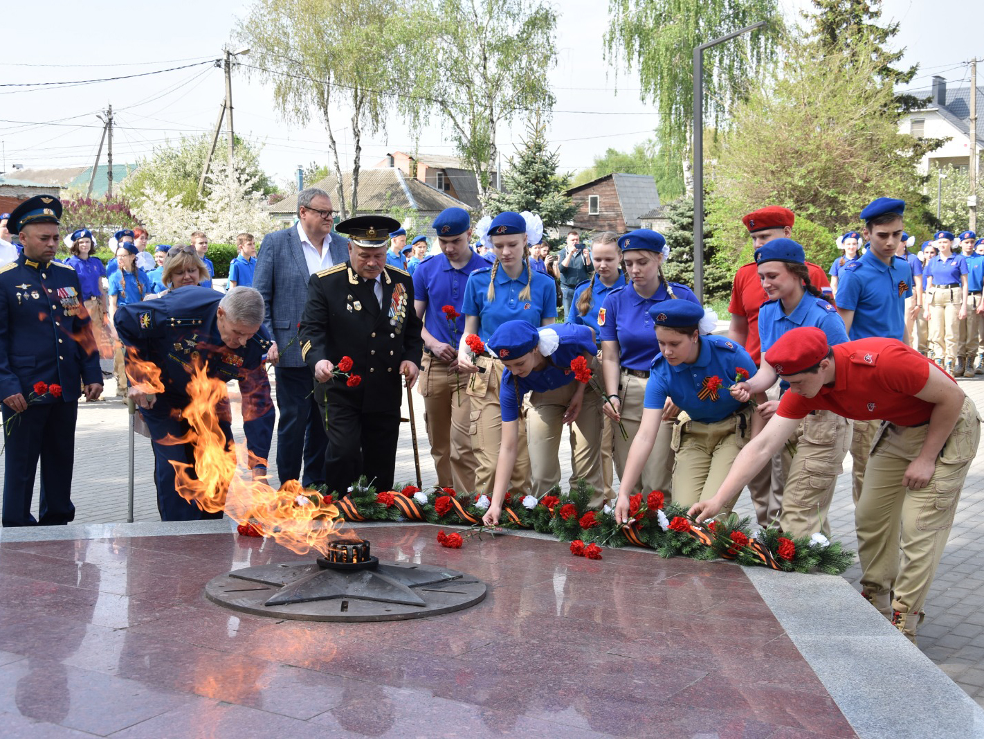 В Железнодорожном районе прошло памятное мероприятие, посвященное 80-летию Победы в Великой Отечественной войне.