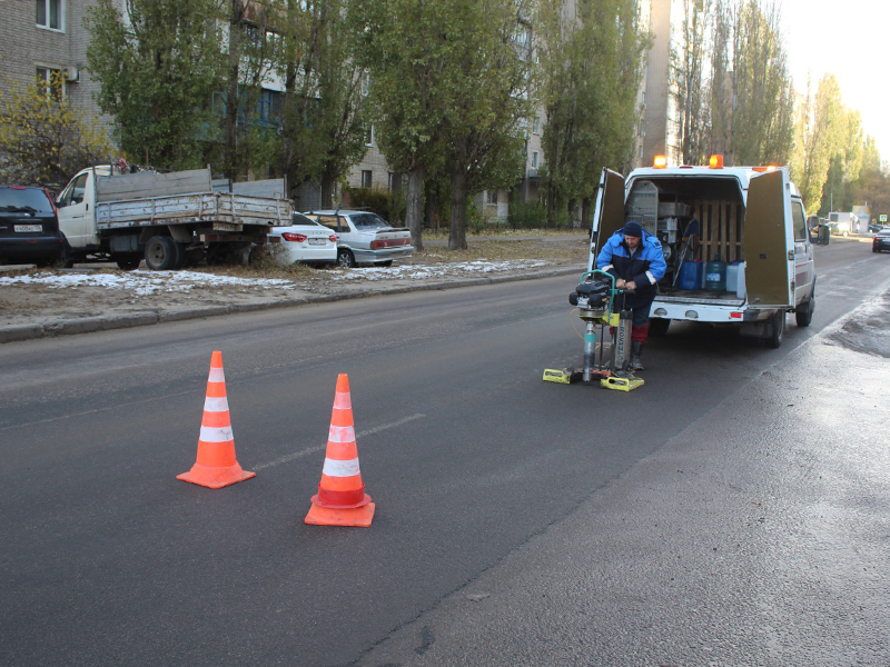 В Левобережном районе завершен ямочный ремонт асфальтового покрытия в рамках муниципального контракта.