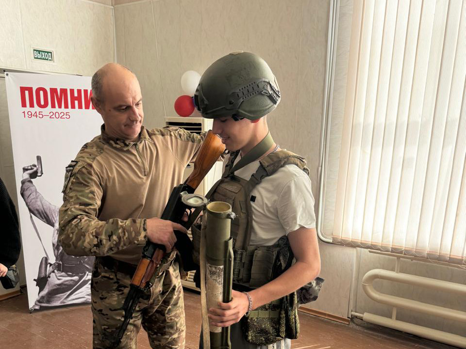В Советском районе прошёл урок мужества.