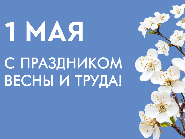 Поздравление с праздником Весны и Труда. Поздравление с праздником Весны и Труда.